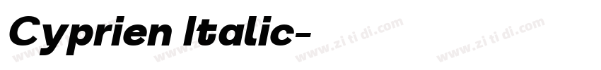 Cyprien Italic字体转换 Cyprien Italic字体转换